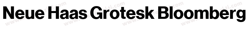 Neue Haas Grotesk Bloomberg Bold字体转换